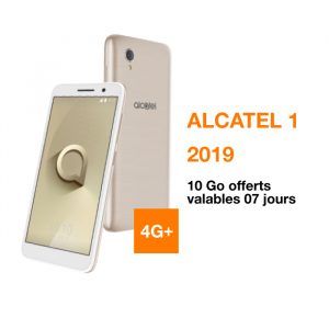 Alcatel 1 2019 - 16Go/1Go - 5.0" - 5Mpx/2Mpx - 4G - Dual SIM - 2000mA - Bleu