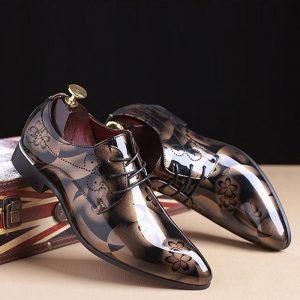 Alternative view of Paire de Chaussures en Cuir pour Homme