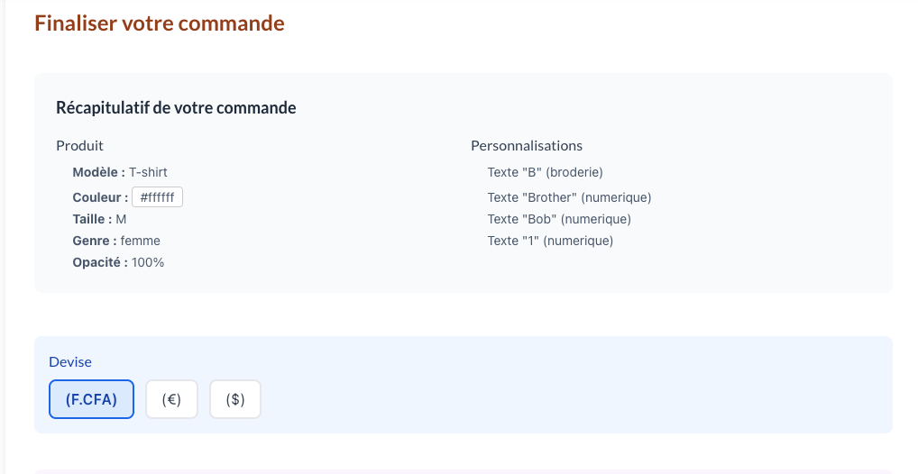 T-shirt personnalisé – Image 3